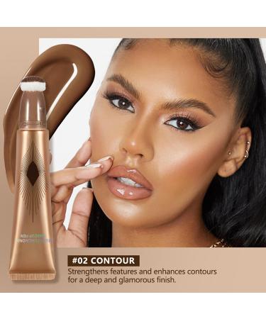  Kasmole Stick Contour liquid foundation long-lasting silky cream makeup illuminates and shades the body contour for girls mothers and women. Kasmole - Buy Online on GoSupps.com