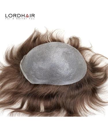 Lordhair 100% Human Hair Indian Hair 0.08mm Super Thin Skin Skin Hair Replacement System Color #4ASH Toupee Color4ASH - Buy Online on GoSupps.com