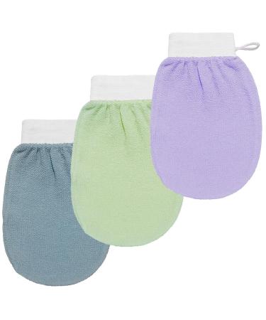 The Kessa Kessa Exfoliating Glove Moroccan Kessa Glove Kessa Glove Shower Glove Moroccan Exfoliating Kessa Glove (3PCS-A)