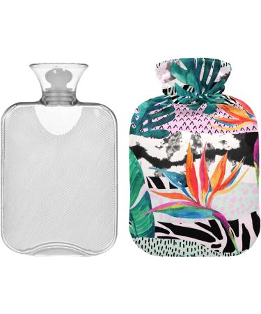 Naanle Tropical Paradise Flower Hot Water Bottle | 1L Heat & Cold Therapy for Back Pain Relief Hand & Foot Warmer - Buy Online on GoSupps.com