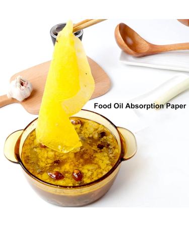 60 Pieces Heat-Resistant Food Oil Absorption Baking Paper - One-Way Round Filter for Frying Soups & Cooking - Buy Online on GoSupps.com