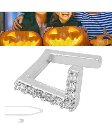 Verdant Touch Hip Hop Teeth Decoration - Removable Silver Braces for Costume Parties - Buy Online on GoSupps.com