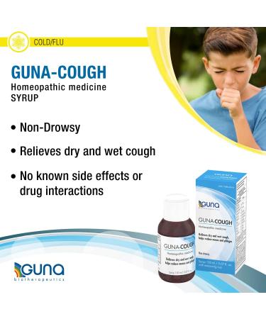 GUNA Cough Homeopathic Natural Medicine for Adults & Children - 5.07 Ounces Syrup - Buy Online on GoSupps.com
