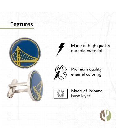 Golden State Warriors NBA Logo Cufflinks - Official Team Formal Wear - Buy Online on GoSupps.com