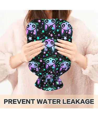 Naanle Halloween Black Cats Hot Water Bottle | 1L Transparent Heat & Cold Therapy | Pain Relief & Comfort - Buy Online on GoSupps.com