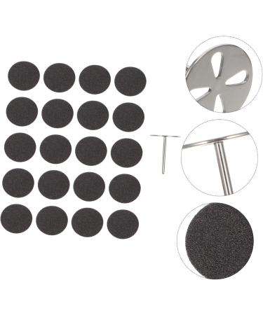 Housoutil 1 Set Nail Polishing Sheets Mini Nail File Foot File Dead Skin Removing Tools Manicure Accessory Stainless Steel Drill Bit Pedicure Disc Grinding Feet Substitute Lava Stone - Buy Online on GoSupps.com