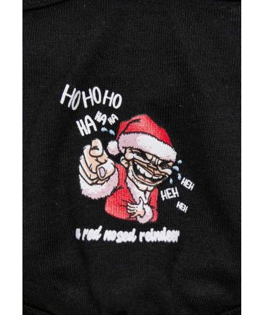 Urban Classics Ugly Santa Face Mask | Black | One Size | Holiday Fun & Festive Fashion - Buy Online on GoSupps.com