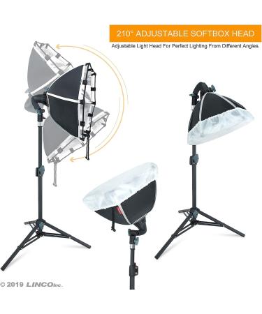 LINCO Lincostore Photography Table Top Studio Lighting Kit - Easy 30 Second Storage - Buy Online on GoSupps.com