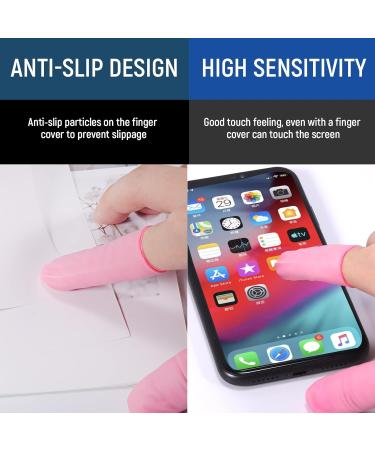 Annua Pink Latex Finger Cots 150pcs - Disposable Finger Protectors for Beauty Salons and Hospitals - Buy Online on GoSupps.com