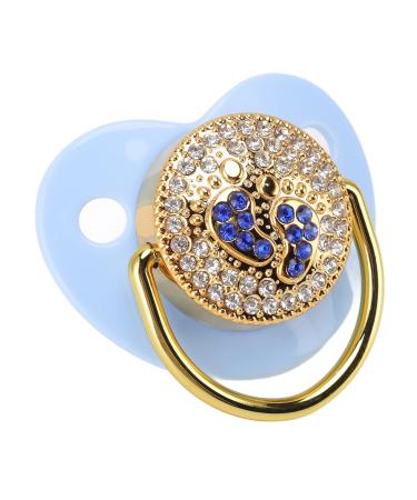 Soft Touch Silicone Baby Pacifier 6-18 Months | Bling Anti-Static Design | Newborn Essentials - M Blue - Buy Online on GoSupps.com
