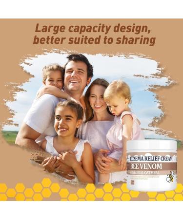 Bee Venom Soothing Cream - Organic Natural Gentle Manuka Honey addeda Soothes Psoriasis Ringworm Jock Itch Rash Dry Skin Feet Hand Whole Body Adults & Children 4 Fl Oz (Pack of 1) - Buy Online on GoSupps.com