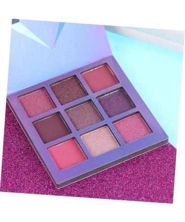 FOMIYES 9 Eyeshadow Women Eye Shadow Makeup Palette Metallic Eye Shadow Palettes Diamond Shimmer 1 count (Pack of 1) Purple - Buy Online on GoSupps.com
