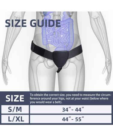 XRUIDI Men's Hernia Belt with Hot/Cold Packs - Inguinal Hernia Support Truss (S/M) - Buy Online on GoSupps.com