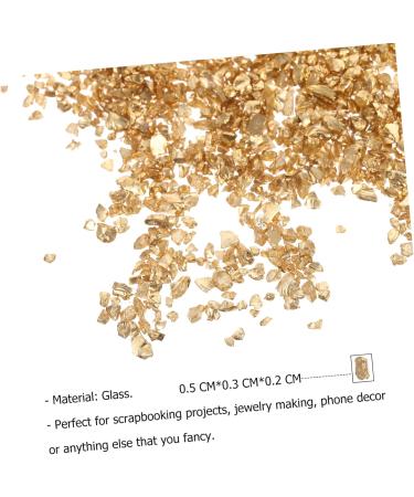 1 Glass Chip Rhinestones Epoxy Nail Accessories Nail Art Gems Shiny Nail Stickers Bulk Mirror Vase Nail Gem DIY Nail Art Crushed Glass DIY Glass Fillers Nail Crushed Glass MERRYHAPY 0.5X0.3cm Golden - Buy Online on GoSupps.com
