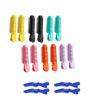 12 pieces of volume-giving hair root clips natural fluffy curlers hair root fluffy bracket for all hair types with 4 pieces of hair.