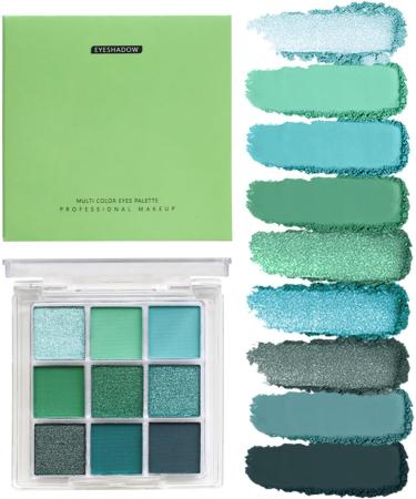 Eyeshadow Palette 9 Colors Matte Eyeshadow Pearly Pigmented Palette Glitter Eye Makeup Waterproof Cosmetics for Girls Men Men - Buy Online on GoSupps.com
