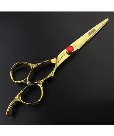 Golden Professional Hairdressing Scissors Set - 6 Inch & 7 Inch | Premium Quality for Stylists & Barbers - Buy Online on GoSupps.com