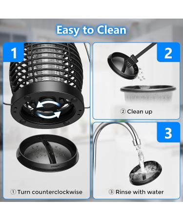 KOOSA Solar Bug Zapper - Cordless & Waterproof Mosquito Zapper with 4200V UV Light - 3-in-1 Fly Zapper for Outdoor Use - Effective Up to 2100 Sq Ft - Buy Online on GoSupps.com