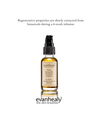 Evanhealy Immortelle Purifying Infusion | Sensitive Skin Facial Oil & Cleanser | Pore Minimizer & Balancing Ayurveda Serum | Vitamin E Face Oil - Buy Online on GoSupps.com