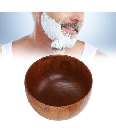 Premium Wooden Shaving Bowl for Men - Wide Mouth Soap Mug & Brush Holder | Perfect Gift for Father's Day - Buy Online on GoSupps.com