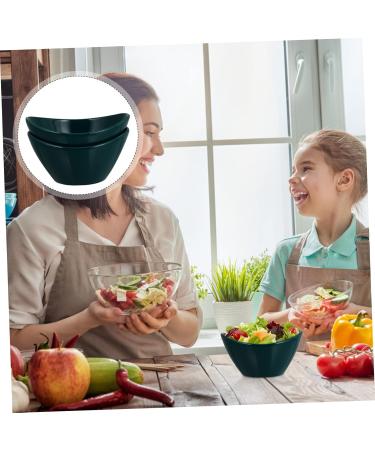 Alipis 2pcs Ingot Bowl Salad Bowl Ramen Bowls Salad Containers Household Tableware Fruit Kitchen Supplies 15.8X12.5CM Green - Buy Online on GoSupps.com