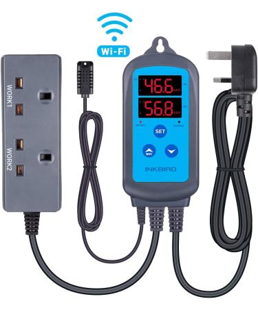 Inkbird IHC-200 WiFi Humidity Controller Hygrostats Humidistat Humidifier Dehumidifier with Wireless Alarm for Greenhouse Garden Grow Tent Plant Growing Seeding Reptile Incubation - Buy Online on GoSupps.com