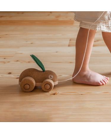 Korko Run Bunny Pull-Along Rabbit | Eco-Friendly Cork & Wood Toy for Toddlers | Enhances Fine Motor Skills & Coordination - Buy Online on GoSupps.com