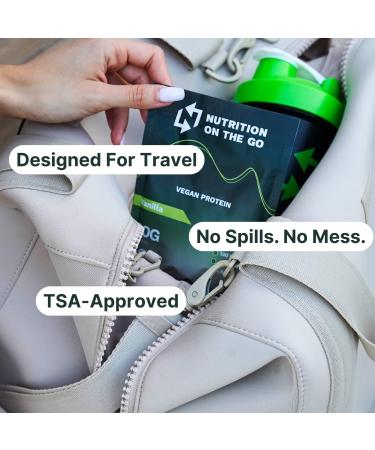 Nutrition On The Go Vegan Protein Powder Packets with Creatine 20g Plant Proteins + 5g Creatine Single-Serve Travel Protein Powder All-Natural Gluten-Free Chocolate (15-Pack) Chocolate 15 Packets - Buy Online on GoSupps.com