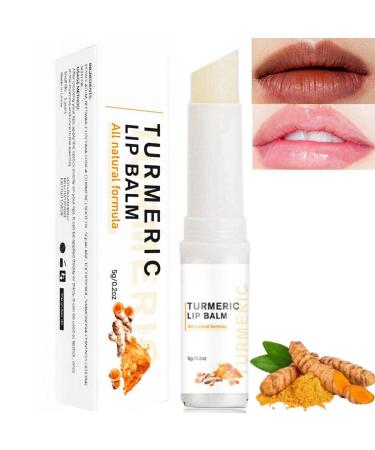 Moisturizing Lip Care Cream Turmeric Lip Balm Hydrating & Brightening Dark Lips Lip Lightening for Dark Lips Long Lasting Moisturizing Lip Care Cream Lip Repair Balm Lip Pigmentation Treatment