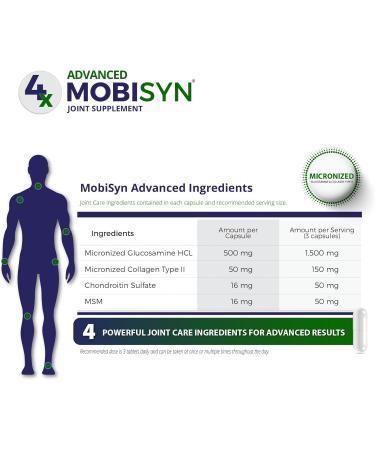 4X Advanced Joint Support Capsules - Extra Strength Glucosamine Chondroitin & Collagen | 90 Gluten-Free Capsules for Inflammation Immune Support & Overall Health - Buy Online on GoSupps.com