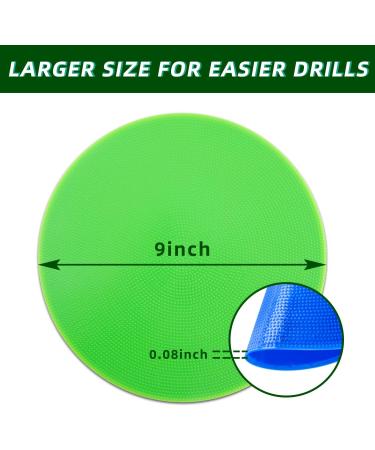 Non-Slip Rubber Poly Spot Markers 9 inch - 18 Pcs for Agility Training in Football, Soccer, Basketball - School Exercise Drills and Social Distancing - 6 Colors - Buy Online on GoSupps.com