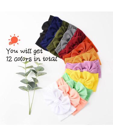 Prohouse 12 PCS Baby Nylon Headbands - Hair Bow Elastics for Girls, Infants, & Toddlers - Buy Online on GoSupps.com