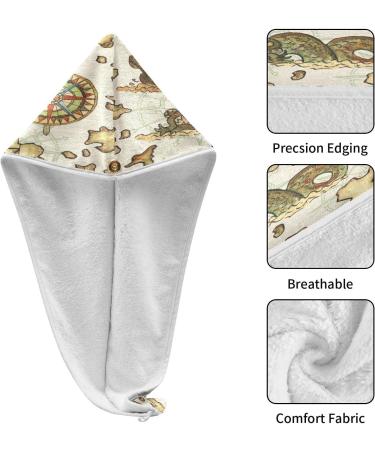 Buy Treasure Island Dry Hair Cap Set - Quick Drying Towel & Button Headband | Super Absorbent & Comfortable - International Shipping Available - Buy Online on GoSupps.com