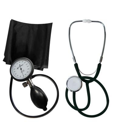 Blood pressure monitor upper arm professional Tiga Pro 1 new K 1 + stethoscope flat head black Tiga-Med