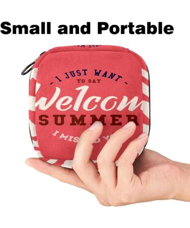 Portable Women's Binding-Up Bags | Menstrual Cup Pocket & Teen Tampon Organizer for Summer | Perfect for First Period - Buy Online on GoSupps.com