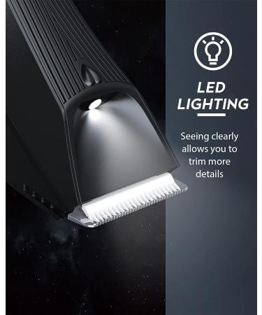 Kibiy Men's Body Hair Trimmer Kit - Electric Groin & Ball Shaver with USB Recharge Dock and Ceramic Blades - Buy Online on GoSupps.com