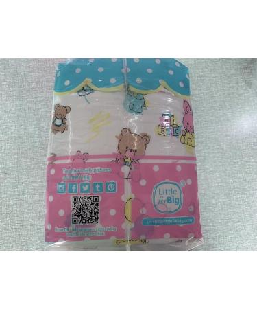 LittleForBig Printed Adult Brief Diapers - ABDL 10 Pack - Baby Cuties MM in Pink | Comfort & Quality for Adult Baby Diaper Lovers - Buy Online on GoSupps.com