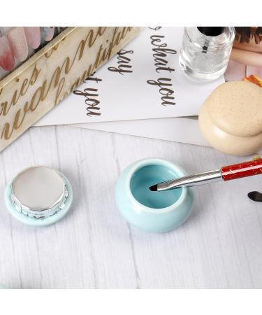 ANGNYA 17ML Ceramic Dappen Dish for Acrylic Nails with Lid - Nail Techs Beginners Must-Have - Buy Online on GoSupps.com