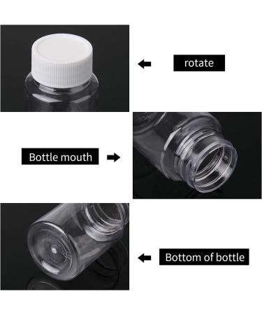 Lamoutor 80ML 18Pcs Clear Pill Bottle Plastic Medicine Reagent Chemical Containers with Caps - Empty for Liquid/Solid/Powder Medicine - Buy Online on GoSupps.com