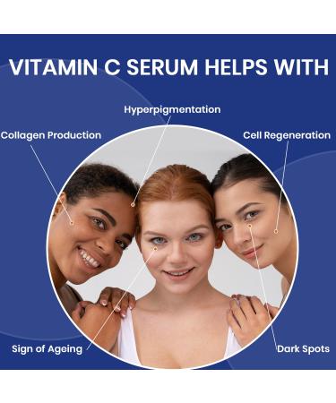 Trilipiderm Triple Vitamin C Serum | Hyaluronic Acid & Gold | Anti-Aging Moisturizer for Skin Firming & Even Tone - Buy Online on GoSupps.com