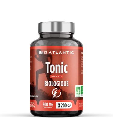 Organic Tonic - 300 mg - Guarana Echinacea Eleutherococcus Ginseng - 200 tablets