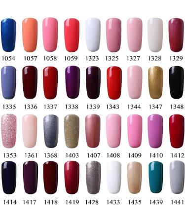Vishine Choose Any 12 Bottles Soak-Off UV LED Nail Lacquers Gel Nail Polish Base Top Coat 10 Colors 7ml - Buy Online on GoSupps.com