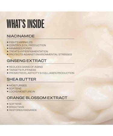 Men Rock Niacinamide Face Moisturiser for Men - Anti-Aging Formula Deep Hydration & Radiant Skin - Enriched with Shea Butter - 50 ml - International Shipping Available - Buy Online on GoSupps.com