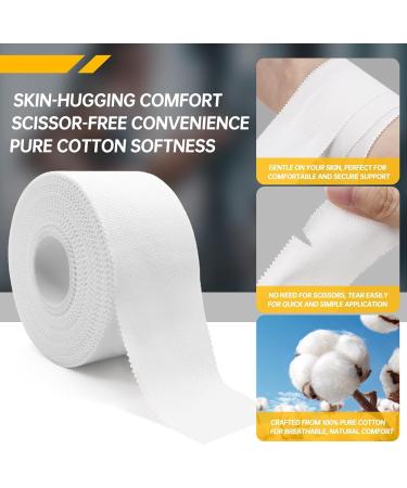 MuscleFix Athletic Tape - Ankle Wrist & Joint Protection | Easy-Tear Breathable Cotton | Best Adhesive Medical Tape for Athletes (5cm x 13.7m Red - Buy Online on GoSupps.com