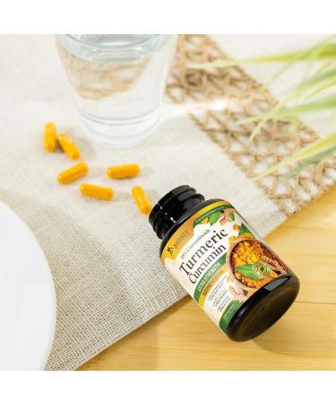 Turmeric Curcumin Supplement 1500mg - Organic Tumeric & BioPerine Black Pepper for Best Absorption with 95% Curcuminoids Nature's Joint & Immune Support Non-GMO Bottled in USA - 120 Capsules 120 Count (Pack of 1) - Buy Online on GoSupps.com