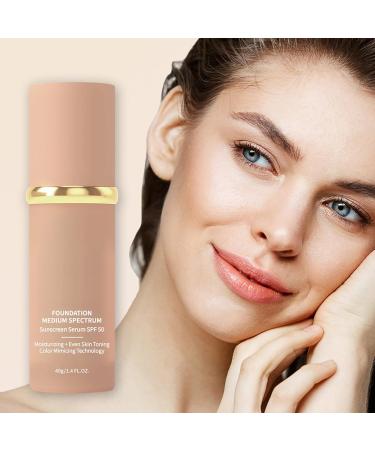 4-in-1 Foundation Liquid Hydrating Medium Full Coverage Concealer with SPF 50+ (1 Pc A) 1 Pc 40 ml (Pack of 1) - Buy Online on GoSupps.com