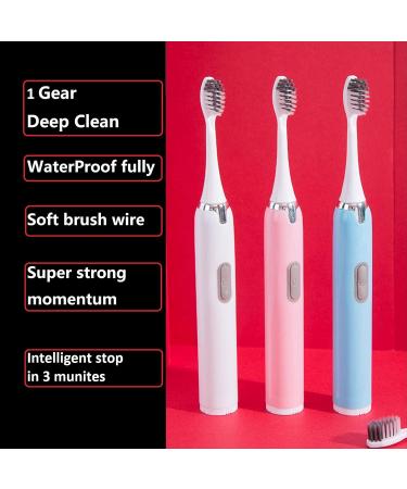 Buy Sonic Electric Toothbrush - Soft Hair Portable Travel Kit 2 Heads Blue - Best International Shipping - Buy Online on GoSupps.com