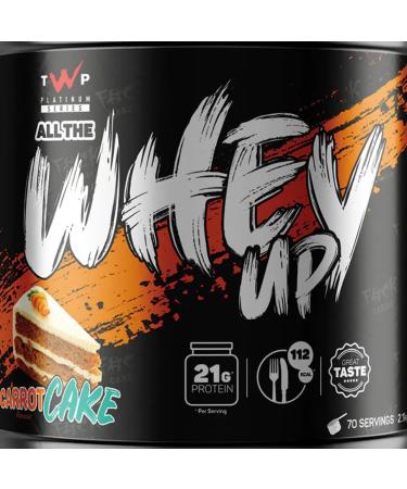 TWP Nutrition Platinum Series All The Whey Up Protein Powder Shake 23g Whey Protein Low Fat Low Carbs 2.1kg/900g & 70/30 Servings (Carrot Cake 2.1kg) Carrot Cake 2.1kg - Buy Online on GoSupps.com