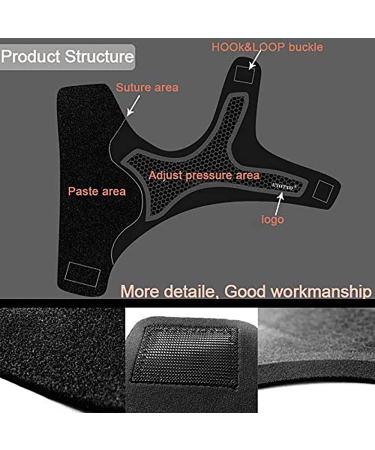 eYotto Ankle Support Sleeves for Plantar Fasciitis - 1 Pair, Adjustable Arch Support, Breathable Neoprene for Men Women - Black - Buy Online on GoSupps.com
