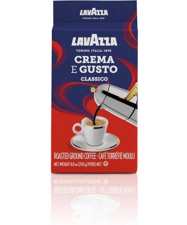 Lavazza Espresso Rossa Ground Coffee 250g (packaging may vary) & Lavazza Crema E Gusto Classico Roasted Ground Coffee 8.8 Ounce (Pack of 1) Espresso Rossa Coffee + Coffee Blend - Buy Online on GoSupps.com